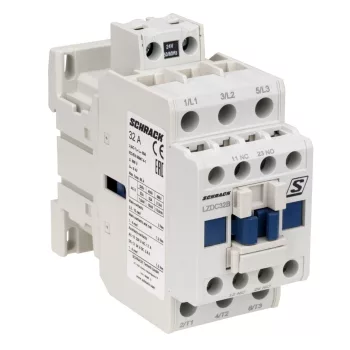   SCHRACK - Mágneskapcsoló 3p, CUBICO Classic, 15kW, 32A, 1z+1ny, 24VAC - LZDC32B0--