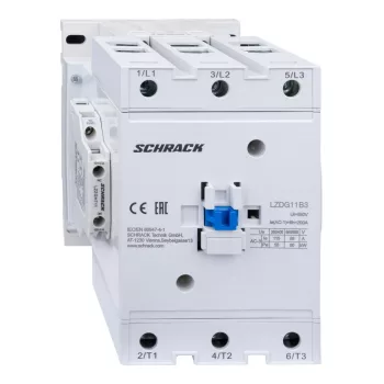   SCHRACK - Mágneskapcsoló 3p, CUBICO Grand, 55kW, 115A, 1z+1ny, 230VAC - LZDG11B3--