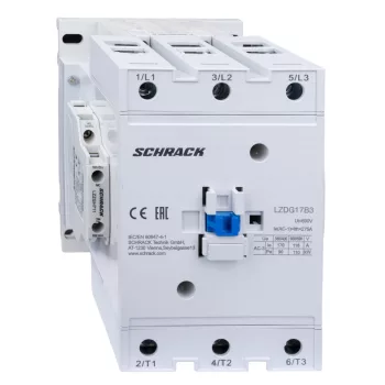   SCHRACK - Mágneskapcsoló 3p, CUBICO Grand, 90kW, 170A, 1z+1ny, 230VAC - LZDG17B3--