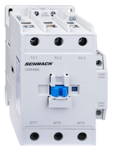 SCHRACK - LZDH99B0 Mágneskapcsoló 3p, CUBICO High, 40kW, 100A, 1z+1ny, 24VAC