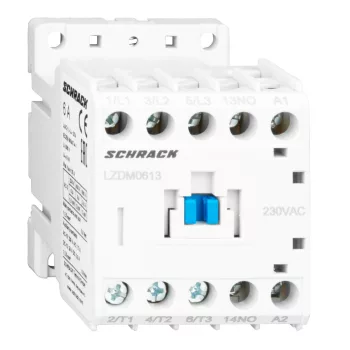   SCHRACK - Mágneskapcsoló 3p, CUBICO Mini, 2,2kW, 6A, 1z, 230VAC - LZDM0613--