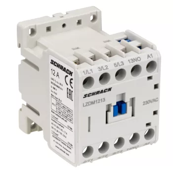   SCHRACK - Mágneskapcsoló 3p, CUBICO Mini, 5,5kW, 12A, 1z, 230VAC - LZDM1213--