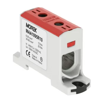  MOREK - OTL95 piros - Fővezetéki sorkapocs, 1xAl/Cu 6-95 mm2, 1500V, piros - HD Hungária - MAA1095R10