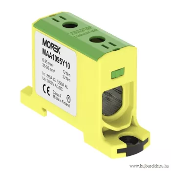   MOREK - OTL95 zöld/sárga - Fővezetéki sorkapocs, 1xAl/Cu 6-95 mm2, 1500V, zöld/sárga - HD Hungária - MAA1095Y10