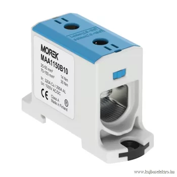   MOREK - OTL150 kék - Fővezetéki sorkapocs, 1xAl/Cu 25-150, 1500V, kék - HD Hungária - MAA1150B10