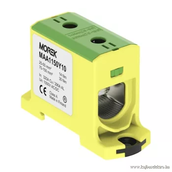   MOREK - OTL150 zöld/sárga - Fővezetéki sorkapocs, 1xAl/Cu 25-150, 1500V, sárga/zöld - HD Hungária - MAA1150Y10