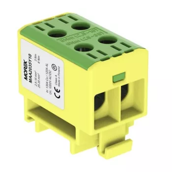   MOREK - OTL35-2 zöld/sárga - Fővezetéki sorkapocs, 2xAl/Cu, 2,5-35mm2, 1500V, zöld/sárga - HD Hungária - MAA2035Y10