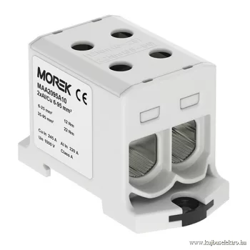   MOREK - OTL95-2 szürke - Fővezetéki sorkapocs, 2xAl/Cu 6-95 mm2,1500V, szürke - HD Hungária - MAA2095A10