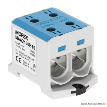   MOREK - OTL150-2 kék - Fővezetéki sorkapocs, 2xAl/Cu 25-150, 1500V, kék - HD Hungária - MAA2150B10