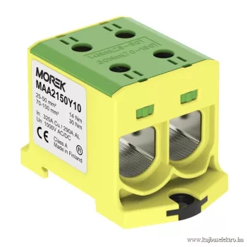   MOREK - OTL150-2 zöld/sárga - Fővezetéki sorkapocs, 2xAl/Cu 25-150, 1500V, zöld/sárga - HD Hungária - MAA2150Y10