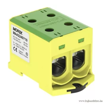   MOREK - OTL240-2 zöld/sárga - Fővezetéki sorkapocs, 2xAl/Cu 35-240, 1500V, zöld/sárga - HD Hungária - MAA2240Y10
