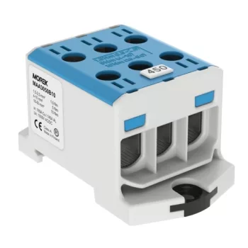   MOREK - OTL50-3 kék - Fővezetéki sorkapocs, 3xAl/Cu 1,5-50mm2, 1500V, kék - HD Hungária - MAA3050B10