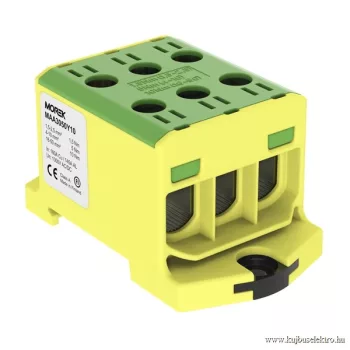   MOREK - OTL50-3 zöld/sárga - Fővezetéki sorkapocs, 3xAl/Cu 1,5-50mm2, 1500V, zöld/sárga - HD Hungária - MAA3050Y10