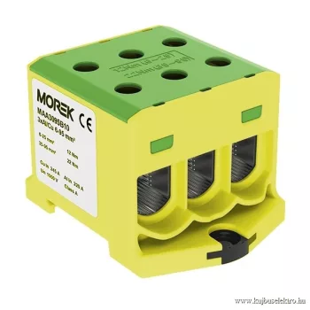   MOREK - OTL95-3 zöld/sárga - Fővezetéki sorkapocs, 3xAl/Cu 6-95 mm2, 1500V, zöld/sárga - HD Hungária - MAA3095Y10