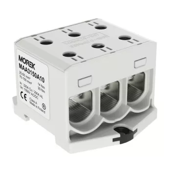  MOREK - OTL150-3 szürke - Fővezetéki sorkapocs, 3xAl/Cu 25-150, 1500V, szürke - HD Hungária - MAA3150A10