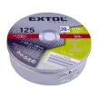 EXTOL 106903 Vágókorong 20 db, acélhoz; 125×1×22,2mm, max 12200 ford/perc, fémdobozban
