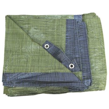   EXTOL 11122 Takaróponyva, vízálló, de nem UV álló; 4×5m névleges méret, valós méret: 3,85×4,85m, PE, STANDARD, lefűző lyukak