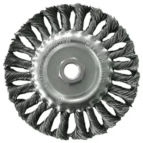 EXTOL 17024 Drótcsiszoló körkefe  sodort, M14×2 sarokcsiszolóra; 100mm, ford.: 11000/perc