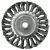 EXTOL 17024 Drótcsiszoló körkefe  sodort, M14×2 sarokcsiszolóra; 100mm, ford.: 11000/perc