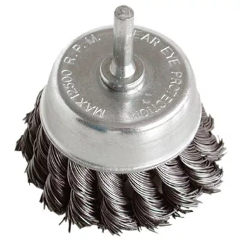   EXTOL 17040 Drótcsiszoló fazékkefe, 75mm, O 6mm-es csap, fúróba fogható, sodrott erős, max. 4500 ford/perc