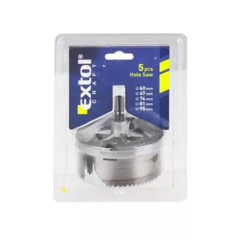   EXTOL 1803 Körkivágó klt. fához; 5 db, mélység:33 mm,  átmérők: 60-95 mm