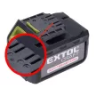 EXTOL 402420E Tartalék akku ÚJABB TÍPUSÚ 402420 Li-ion töltőhöz, 3 SARU; 16V, 1500mAh, töltési idő: 5,5 óra