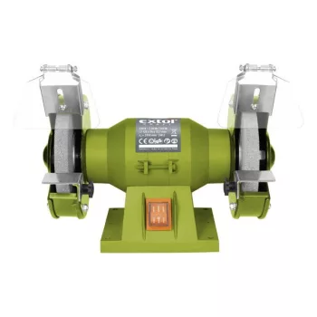   EXTOL 410120 Kettős köszörűgép 150W,száraz,125×12,7×16mm; 2950 ford/perc, P36, P80, 6kg