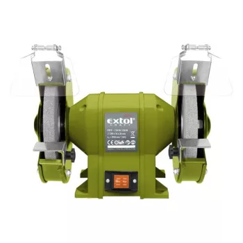   EXTOL 410130 Kettős köszörűgép 350W, száraz, 200×16×20mm; 2950 ford/perc, P36, P80, 11kg