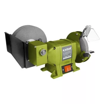   EXTOL 410133 Kettős köszörűgép 250W, vizes/száraz; 200mm×20×40/150×12,7×20mm, 134/2950 ford/perc, 8,5kg