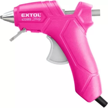   EXTOL 422003 Melegragasztó pisztoly, 25 W, stift átmérő: 7,2 mm, Extol Lady, bliszteren