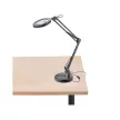 EXTOL 43160 Nagyító LED lámpa, asztali, Fekete, 7 W COB, 2400 Lm, 5× nagyítás; mechanikusan állítható rögzítés, USB töltőkábel