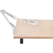 EXTOL 43161 Nagyító LED lámpa, asztali, Fehér, 7 W COB, 2400 Lm, 5× nagyítás; mechanikusan állítható rögzítés, USB töltőkábel