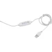 EXTOL 43161 Nagyító LED lámpa, asztali, Fehér, 7 W COB, 2400 Lm, 5× nagyítás; mechanikusan állítható rögzítés, USB töltőkábel