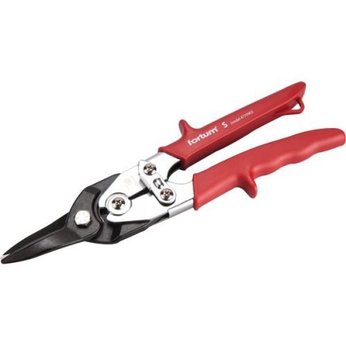 EXTOL 4770902 Lemezvágó olló egyenes vágáshoz, 255mm, CrMoV, áttételes, HRC 60-62, Tüv/GS, DIN 6438 FORTUM