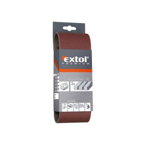 EXTOL 8803528 Csiszolószalag klt. 75×533mm 3 db P80