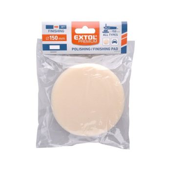   EXTOL 8803542 Polírkorong, finiselő/polírozó,  T20, 150×30mm; fehér, tépőzáras