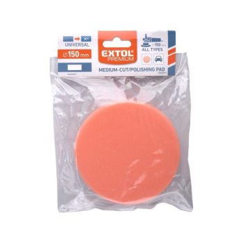   EXTOL 8803544 Polírkorong, egylépéses polírozás, T40, 150×30mm, narancs, tépőzáras