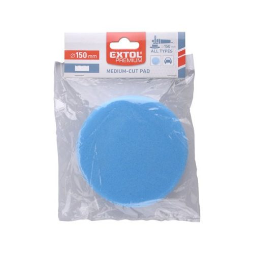 EXTOL 8803546 Polírkorong, közepes polírozás, T60, 150×30mm, kék, tépőzáras