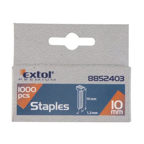 EXTOL 8852403 Szeg fejjel profi tűzőgéphez 1000db ; 10mm (2,0×1,2×0,52mm)
