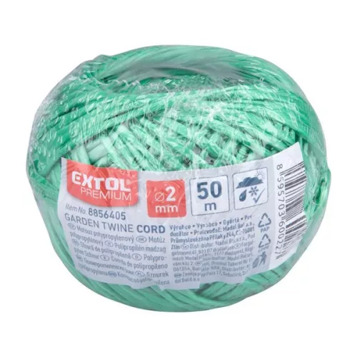 EXTOL 8856405 Kerti kötöző zsineg, sodrott, zöld, 2mm×50m, PP