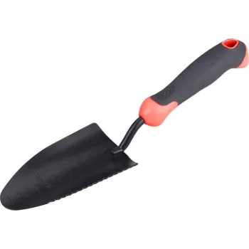   EXTOL 8877040 Kerti lapát/ásó fém, széles, fogazott szélű, 32 cm, műanyag/TPR nyél