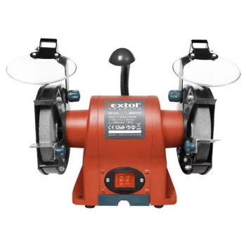   EXTOL 8892110 Kettős köszörűgép 350W, száraz, 150×12,7×20mm, (P36, P80), 2950 ford/perc, 9kg, lámpával