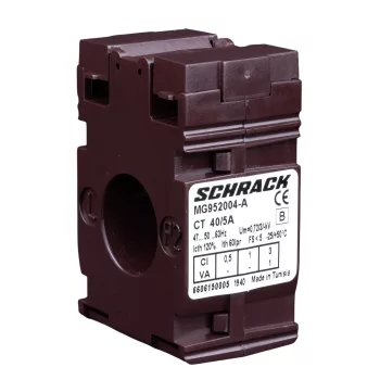   SCHRACK - Felfűzhető áramváltó kábelhez, D=21mm, 40/5A - MG952004-A