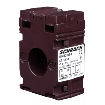   SCHRACK - Felfűzhető áramváltó kábelhez, D=21mm, 50/5A - MG952005-A