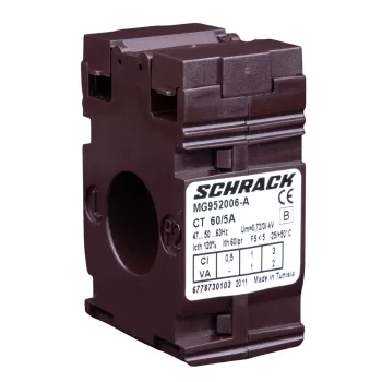   SCHRACK - Felfűzhető áramváltó kábelhez, D=21mm, 60/5A - MG952006-A