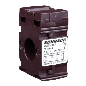   SCHRACK - Felfűzhető áramváltó kábelhez, D=21mm, 80/5A - MG952008-A