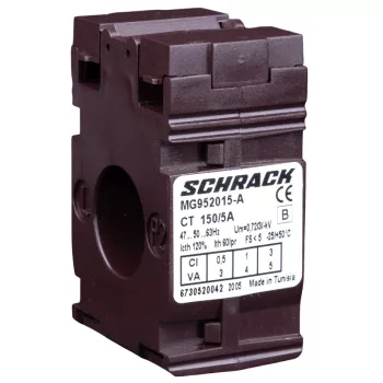   SCHRACK - Felfűzhető áramváltó kábelhez, D=21mm, 150/5A - MG952015-A