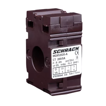   SCHRACK - Felfűzhető áramváltó kábelhez, D=21mm, 200/5A - MG952020-A