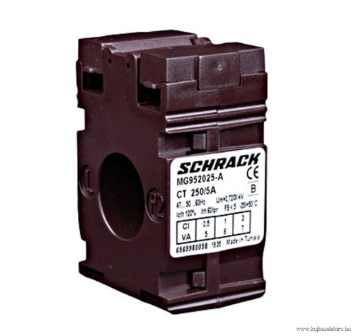 SCHRACK-MG952025A Felfűzhető áramváltó kábelhez, D=21mm, 250/5A