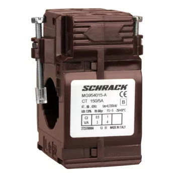   SCHRACK - Felfűzhető áramváltó 150A/5A, 30x10mm sínhez - MG954015-A